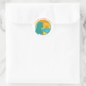Vrede & Liefde Vibes Ronde Sticker (Tas)