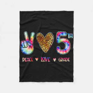 Vrede Liefde Vijfde Klas Team Terug Naar School Ca Fleece Deken