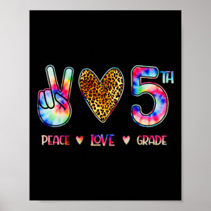 Vrede Liefde Vijfde Klas Team Terug Naar School Ca Poster