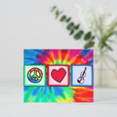 Vrede, liefde, Violins Briefkaart (Staand voorkant)