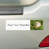 Vrede Liefde Vlinders Bumpersticker (Op auto)