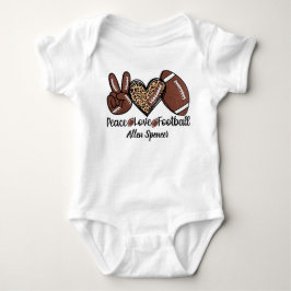 Vrede, Liefde, Voetbal Baby Body Romper