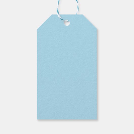 Vrede Liefde Voetbal Blauw Custom Christmas Party Cadeaulabel (Achterkant)