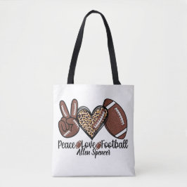 Vrede, Liefde, Voetbal Boodschappentas Tote Bag