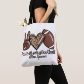 Vrede, Liefde, Voetbal Boodschappentas Tote Bag (Dichtbij)