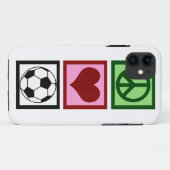 Vrede Liefde Voetbal Case-Mate iPhone Case (Achterkant (horizontaal))