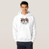 Vrede, Liefde, Voetbal Hoodie  (Voorkant volledig)