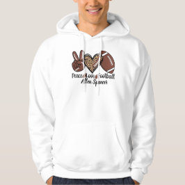Vrede, Liefde, Voetbal Hoodie 