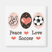 Vrede Liefde Voetbal Magneet (Voorkant)