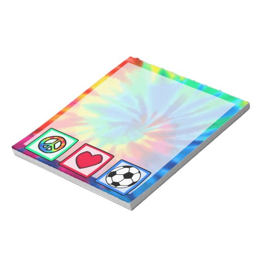 Vrede, liefde, Voetbal Notitieblok (Linkerzijde)