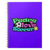 Vrede, liefde, Voetbal; Retro Notitieboek (Voorkant)