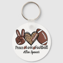 Vrede, Liefde, Voetbal Sleutelhanger 