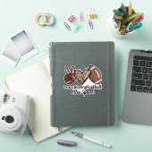 Vrede, Liefde, Voetbal Sticker (iPad Cover)