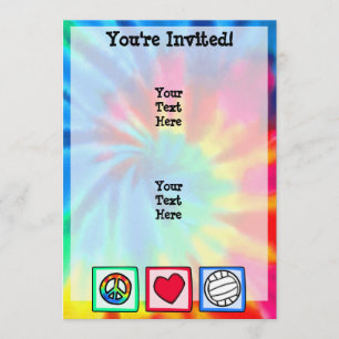 Vrede, liefde, volleybal kaart