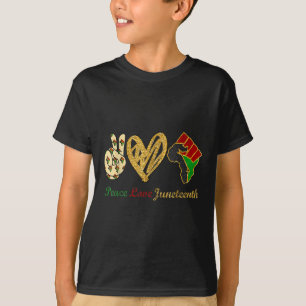 Vrede liefde voor de junteenth Black Pride Freedom T-shirt