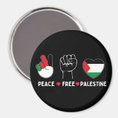 vrede liefde voor palestina-vrijheid voor palestij magneet (Voorkant / Achterkant)