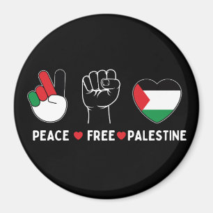 vrede liefde voor palestina-vrijheid voor palestij magneet