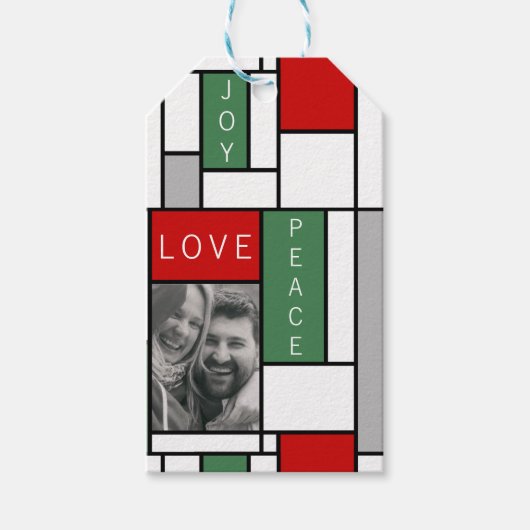 Vrede, liefde, vreugde cadeaulabel (Voorkant)