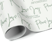 "Vrede Liefde Vreugde" Cadeaupapier (Rol Hoek)