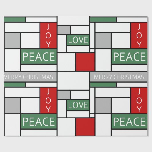 Vrede, liefde, vreugde cadeaupapier (Vlak)