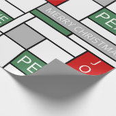 Vrede, liefde, vreugde cadeaupapier (Hoek)