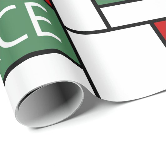 Vrede, liefde, vreugde cadeaupapier (Rol Hoek)