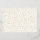 Vrede, Liefde, Vreugde en duif Kerstmis goud Folie Feestdagenkaart (Achterkant)