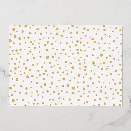 Vrede, Liefde, Vreugde en duif Kerstmis goud Folie Feestdagenkaart (Achterkant)