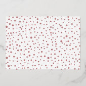 Vrede, Liefde, Vreugde en duif Kerstmis roze goud Folie Feestdagenkaart (Achterkant)