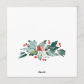 Vrede Liefde & Vreugde Festive Kerst Groet Vakanti Feestdagenkaart (Achterkant)