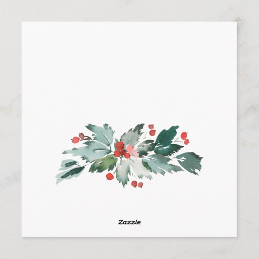 Vrede Liefde & Vreugde Festive Kerst Groet Vakanti Feestdagenkaart (Achterkant)