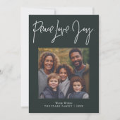 "Vrede Liefde Vreugde" Foto Feestdagenkaart (Voorkant)