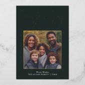 "Vrede Liefde Vreugde" Foto Folie Feestdagenkaart (Voorkant)