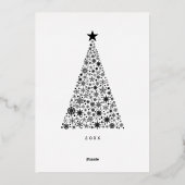 Vrede liefde vreugde Foto Kerst echt   Folie Feestdagenkaart (Achterkant)