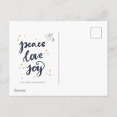 Vrede Liefde Vreugde | Foto Kerstkaart Feestdagenkaart (Achterkant)