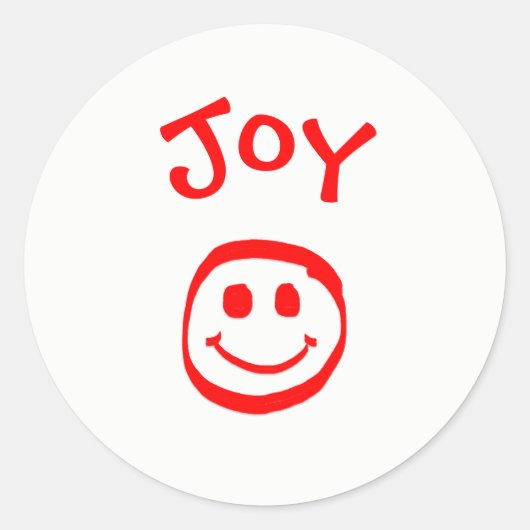 Vrede, Liefde, Vreugde Gezicht - Cirkelsticker Ronde Sticker (Voorkant)