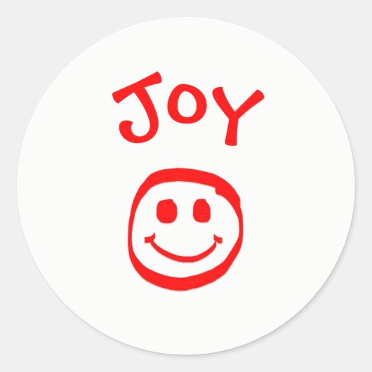 Vrede, Liefde, Vreugde Gezicht - Cirkelsticker Ronde Sticker (Voorkant)