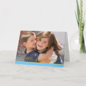 Vrede Liefde Vreugde Gouden Stippen Vakantiefoto Feestdagen Kaart (Voorkant)