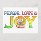 Vrede, Liefde & Vreugde Inspirerend Briefkaart (Voorkant)