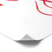 Vrede liefde vreugde inspirerende kerstprint poster (Hoek)