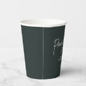 "Vrede Liefde Vreugde" Kerstfeest Papieren Bekers (Rechts)