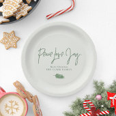 "Vrede Liefde Vreugde" Kerstfeest Papieren Bordje