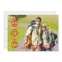 Vrede, liefde, vreugde - kerstkaart