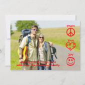 Vrede, liefde, vreugde - kerstkaart (Voorkant)