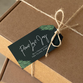 "Vrede Liefde Vreugde" Kerstmis Cadeaulabel