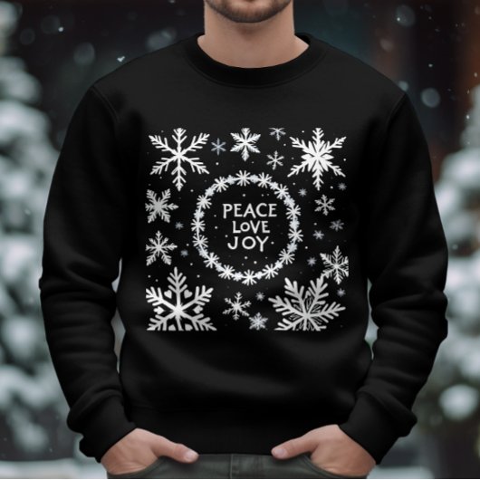 Vrede Liefde Vreugde Kerstmis Feestelijk Trui