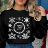 Vrede Liefde Vreugde Kerstmis Feestelijk Trui