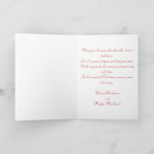 Vrede Liefde Vreugde Kerstmis Feestelijke Vakantie Kaart (Binnen)