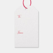 Vrede, Liefde & Vreugde Kerstmis Geschenk Label Cadeaulabel (Achterkant)