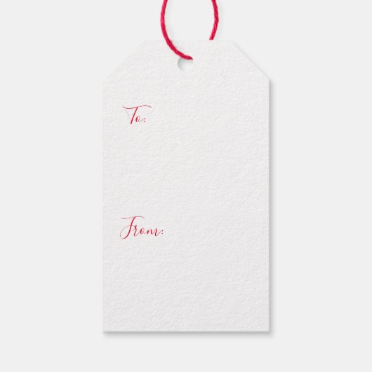 Vrede, Liefde & Vreugde Kerstmis Geschenk Label Cadeaulabel (Achterkant)